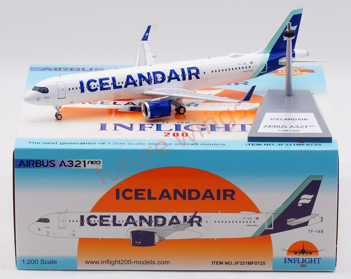 1:200 InFlight200 Iceland Air A321neo TF-IAB Diecast Aircraft Model