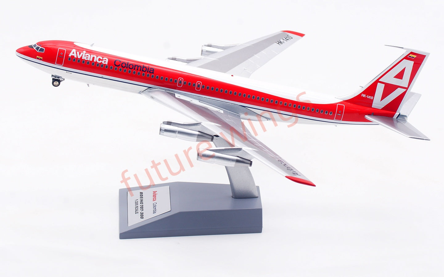1:200 InFlight200 Avianca Colombia B707-300 HK-1410 Diecast Aircraft Model