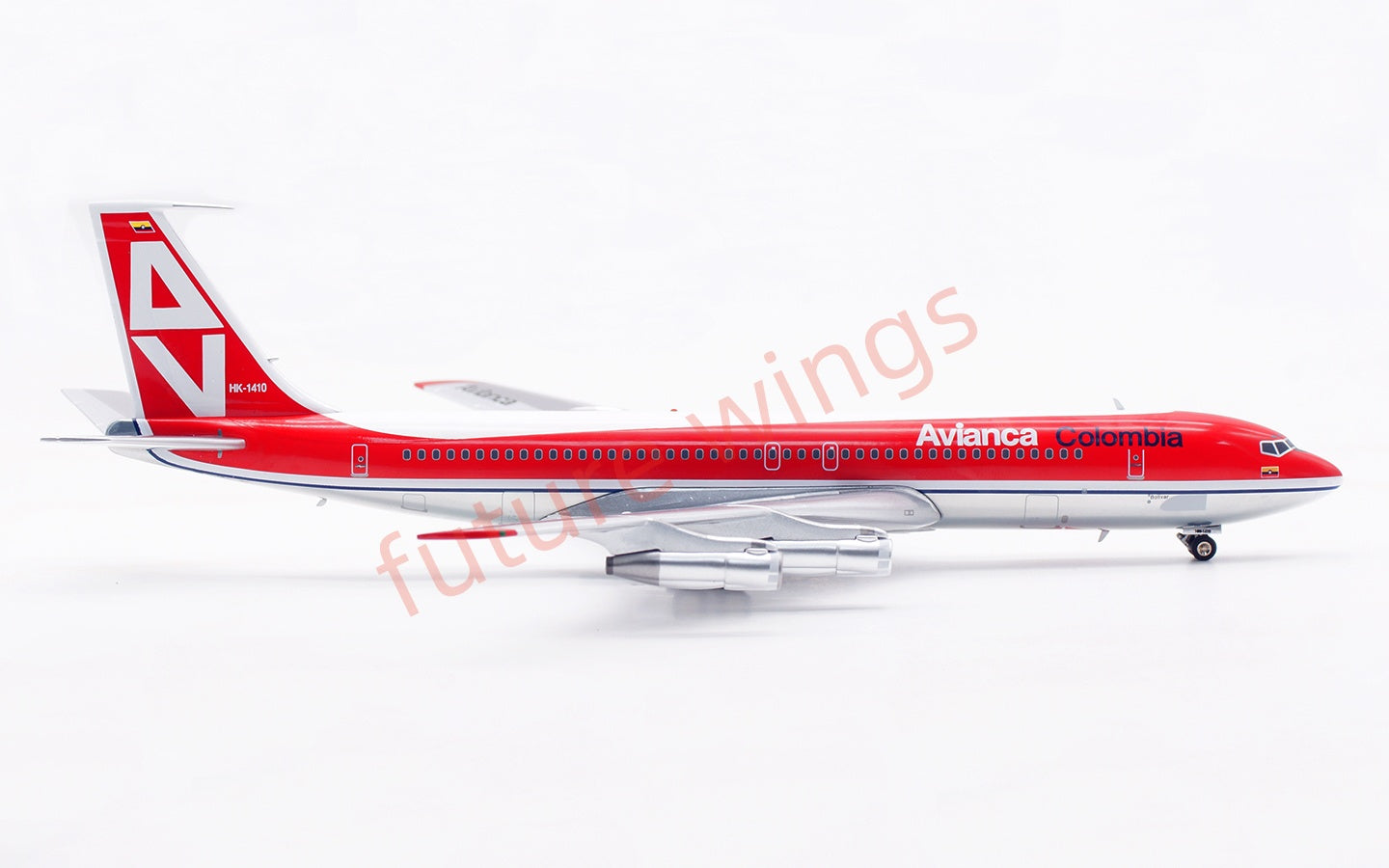 1:200 InFlight200 Avianca Colombia B707-300 HK-1410 Diecast Aircraft Model