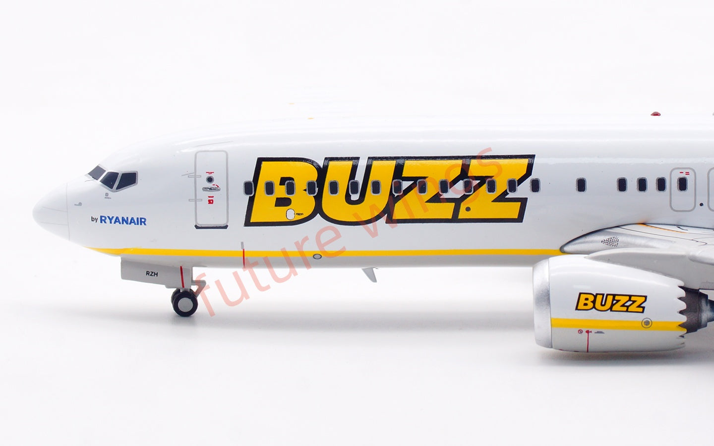 1:200 B-Models Buzz Air B737-8MAX SP-RZH Aircraft Model With Stand