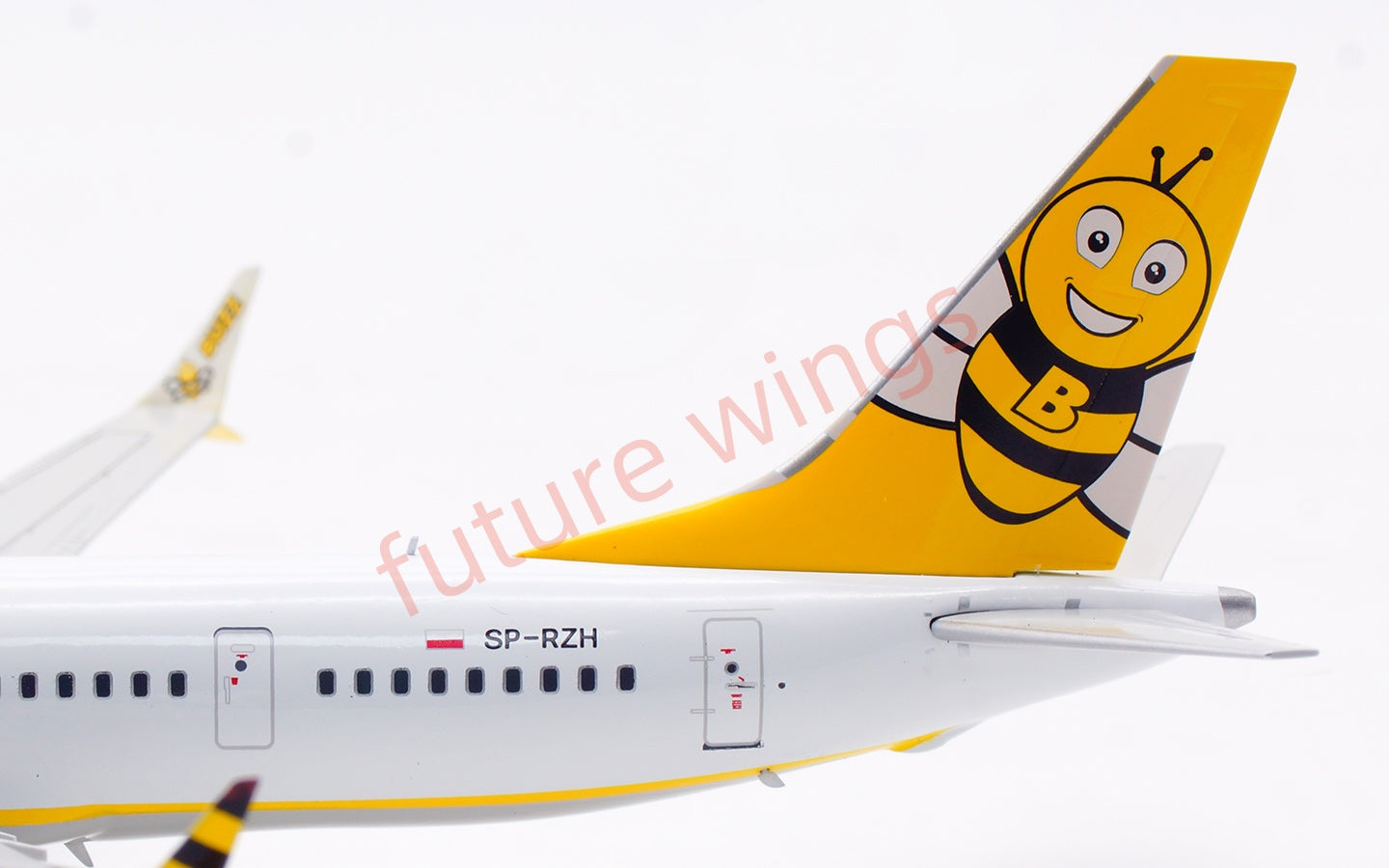 1:200 B-Models Buzz Air B737-8MAX SP-RZH Aircraft Model With Stand