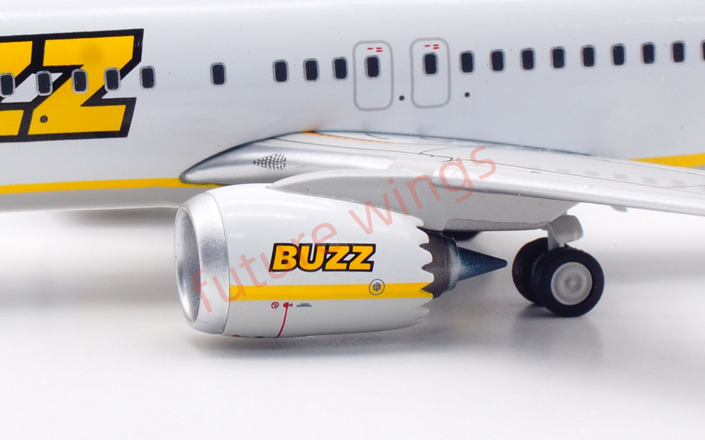1:200 B-Models Buzz Air B737-8MAX SP-RZH Aircraft Model With Stand