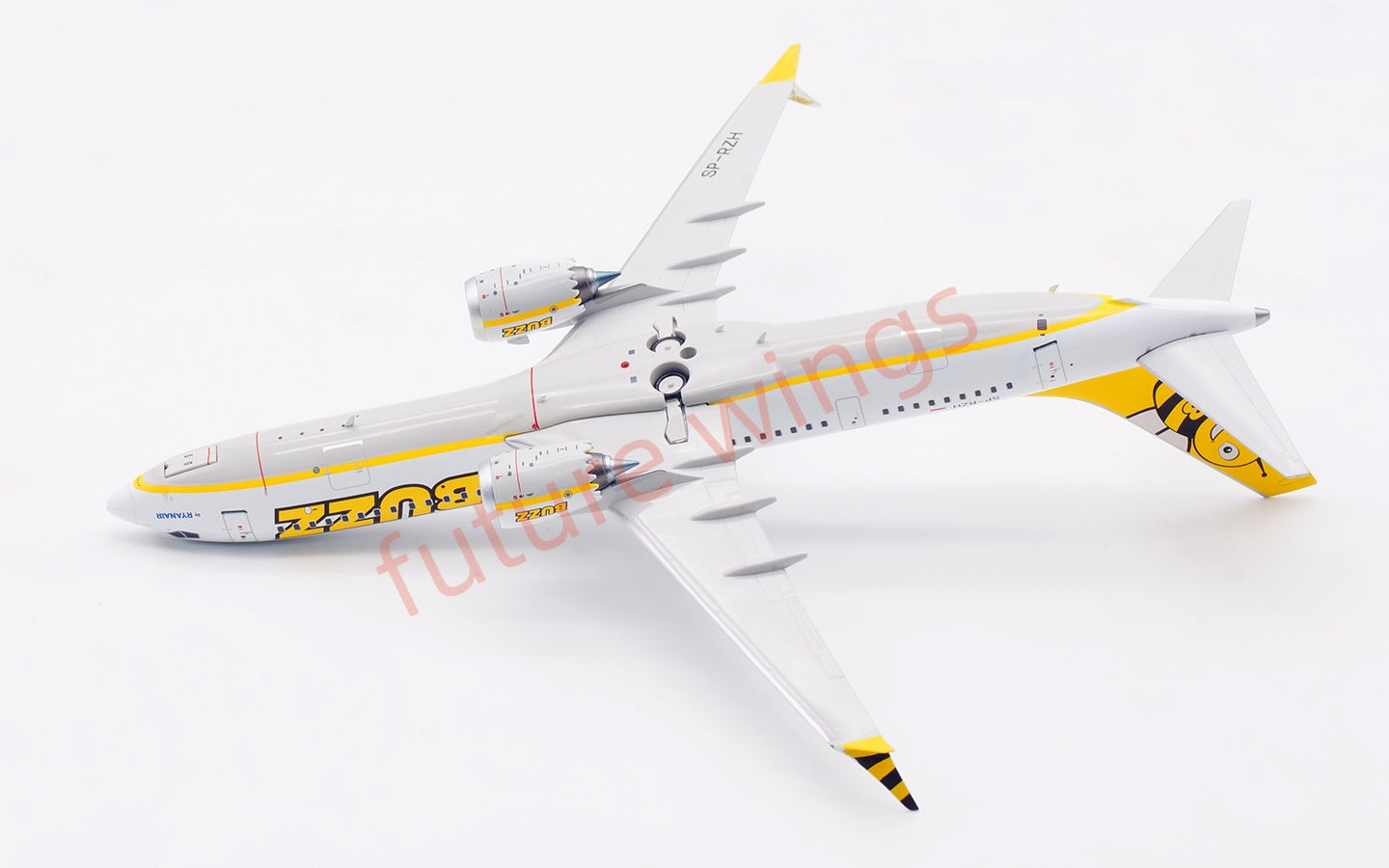 1:200 B-Models Buzz Air B737-8MAX SP-RZH Aircraft Model With Stand