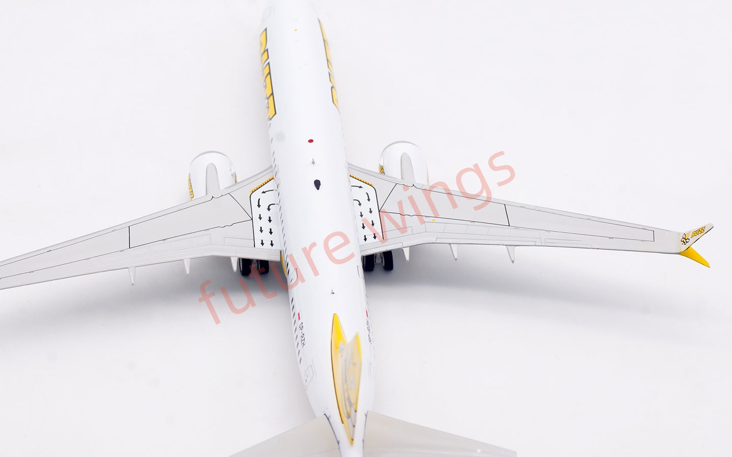1:200 B-Models Buzz Air B737-8MAX SP-RZH Aircraft Model With Stand