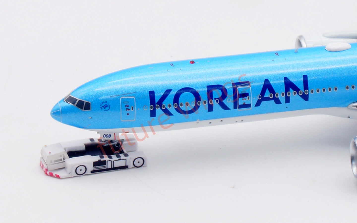 1:400 Aviation400 Korean Air B777-300ER HL8008 Aircraft Model Free Tractor+Stand
