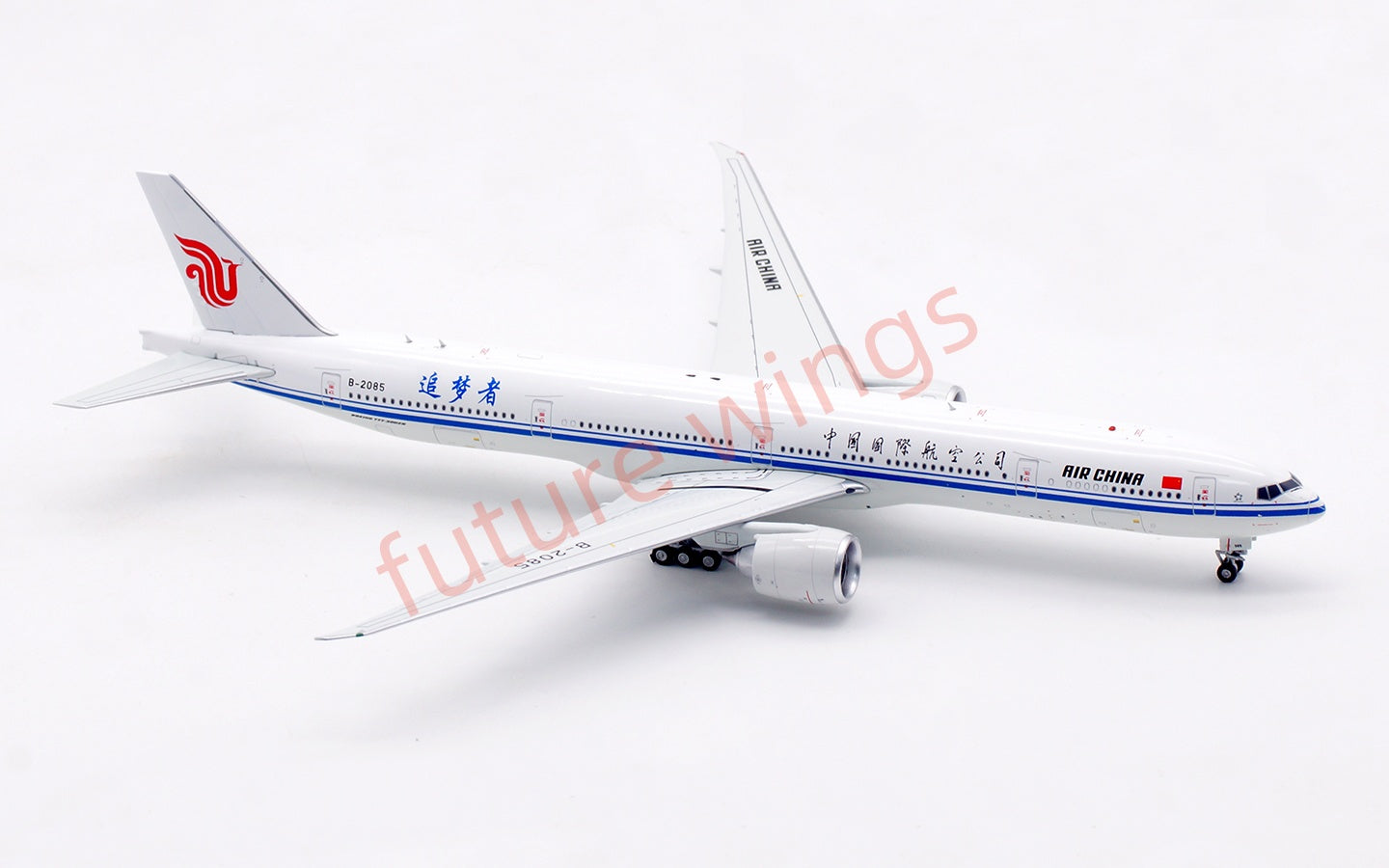 1:400 Aviation400 Air China B777-300ER B-2085 Aircraft Model Free Tractor+Stand