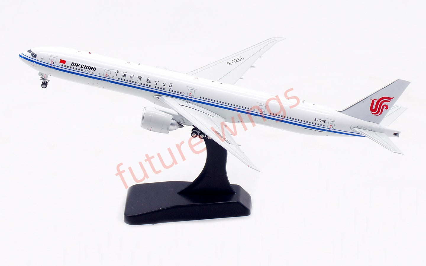 1:400 Aviation400 Air China B777-300ER B-1266 Aircraft Model Free Tractor+Stand