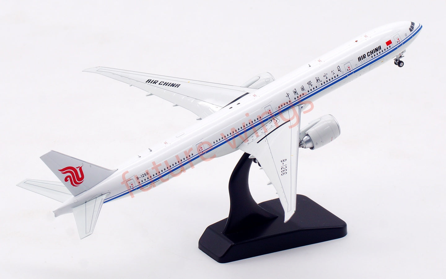 1:400 Aviation400 Air China B777-300ER B-1266 Aircraft Model Free Tractor+Stand