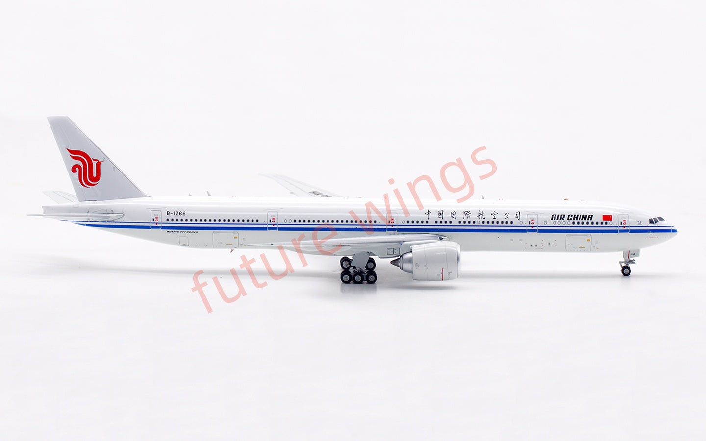 1:400 Aviation400 Air China B777-300ER B-1266 Aircraft Model Free Tractor+Stand