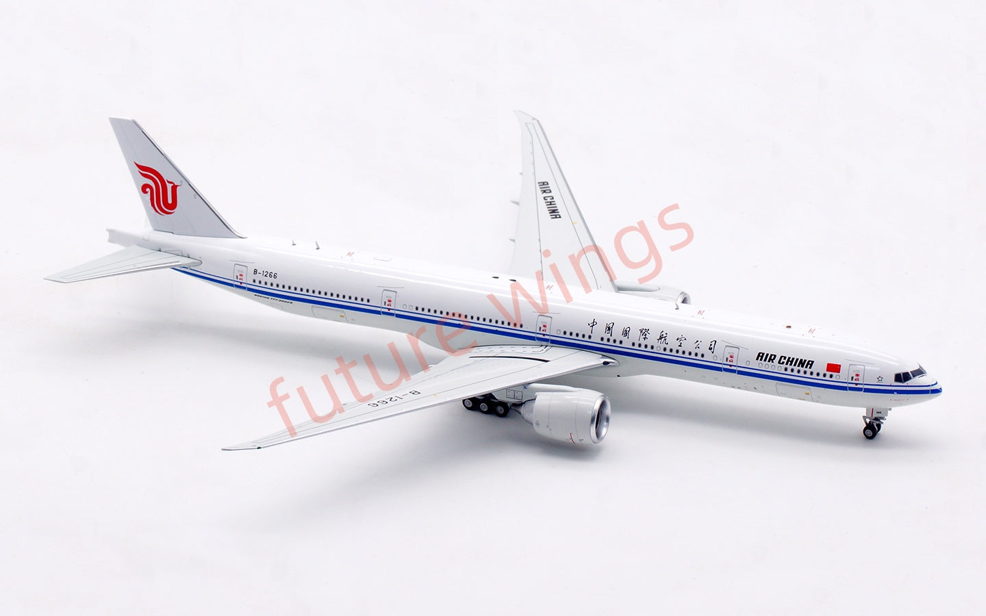 1:400 Aviation400 Air China B777-300ER B-1266 Aircraft Model Free Tractor+Stand