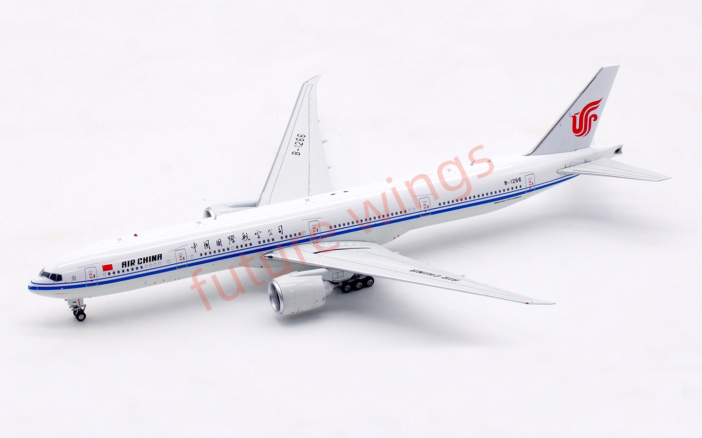 1:400 Aviation400 Air China B777-300ER B-1266 Aircraft Model Free Tractor+Stand