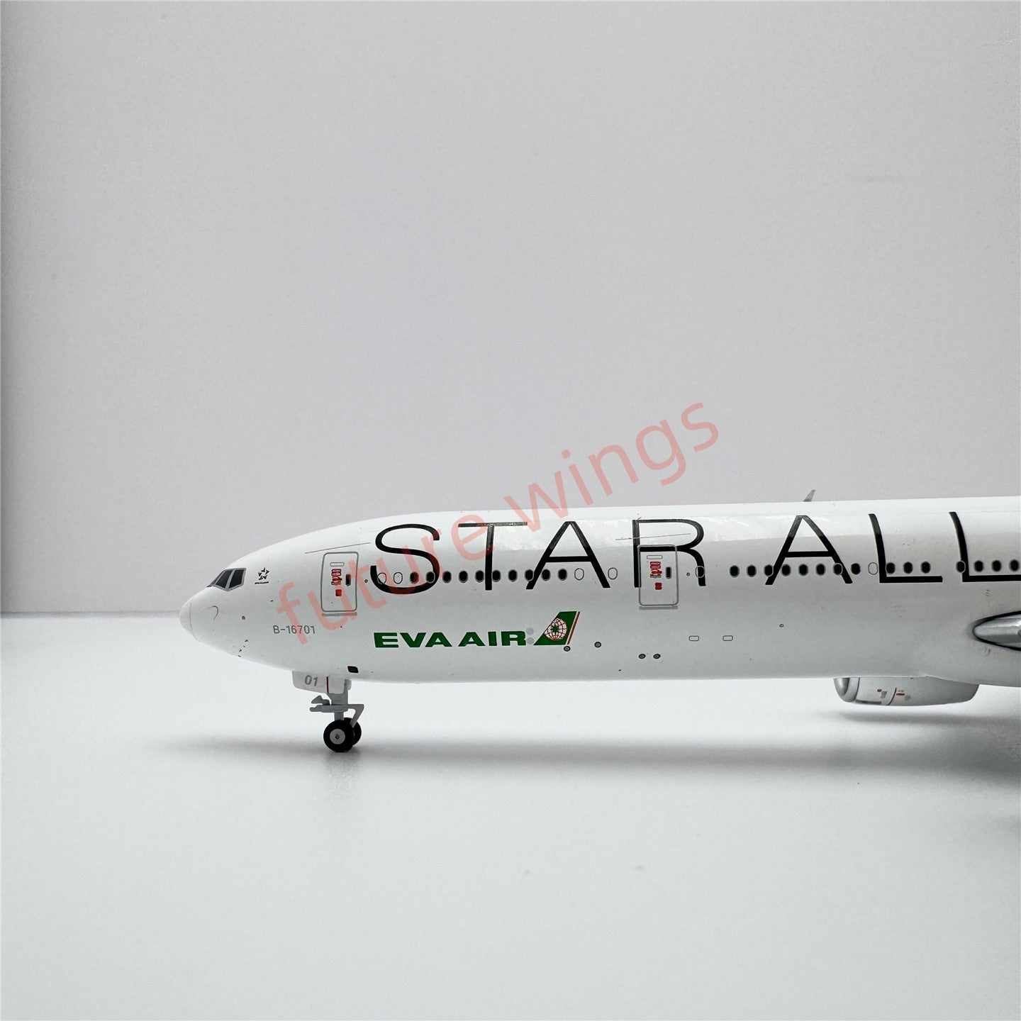 1:400 Geministar EVA Air B777-300ER B-16715 B-16701 "STAR ALLIANCE" Aircraft Model+Free Tractor