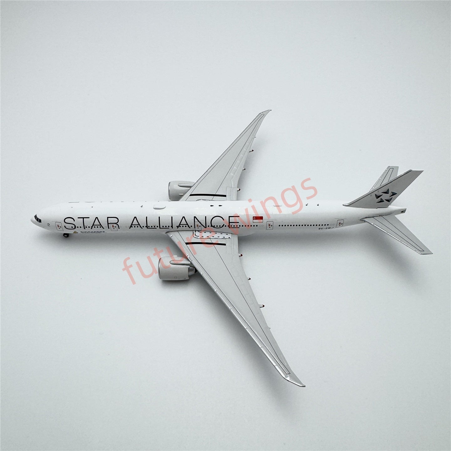 1:400 Geministar Singapore Airlines B777-300ER 9V-SWI 9V-SWM 9V-SWJ "STAR ALLIANCE" Aircraft Model+Free Tractor