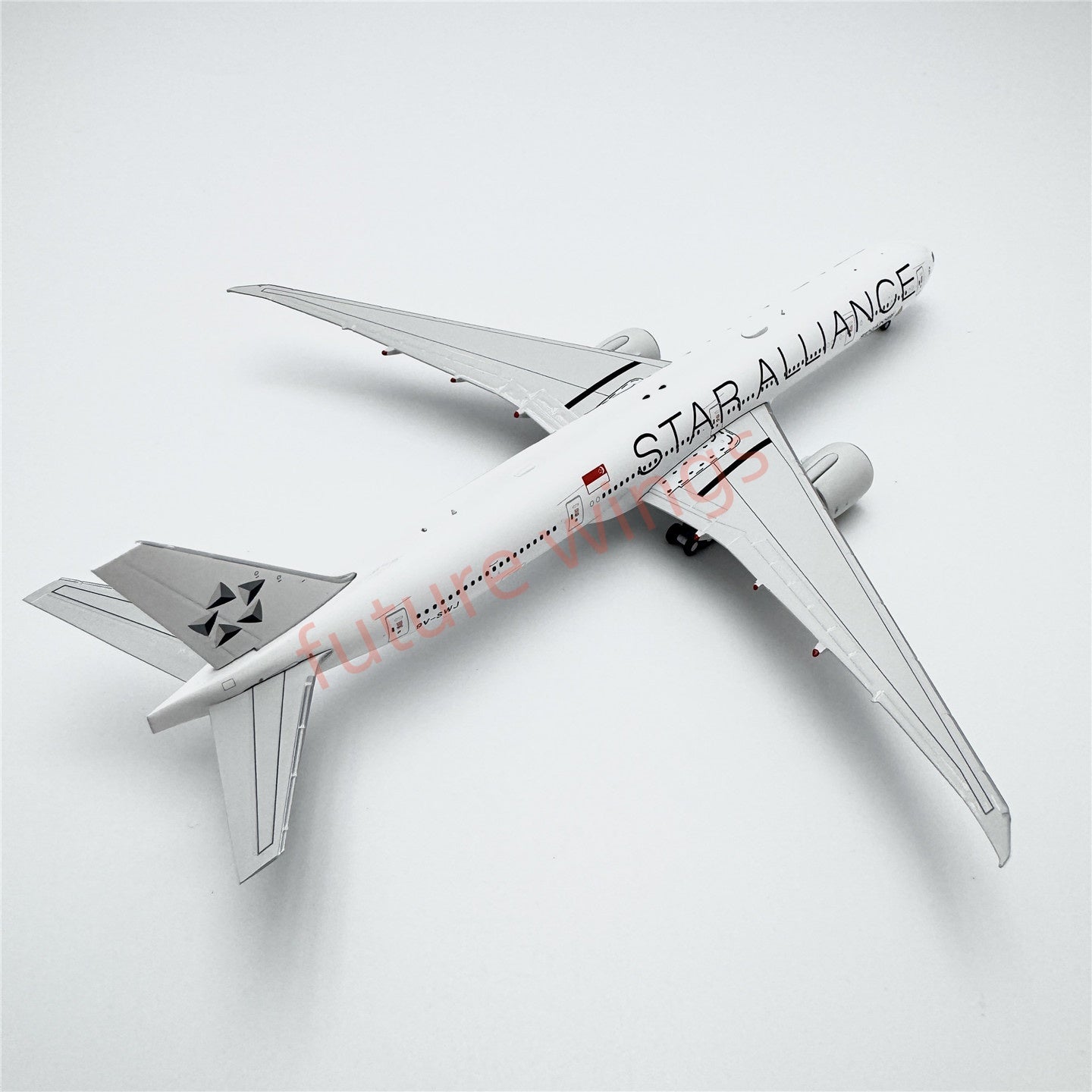 1:400 Geministar Singapore Airlines B777-300ER 9V-SWI 9V-SWM 9V-SWJ "STAR ALLIANCE" Aircraft Model+Free Tractor
