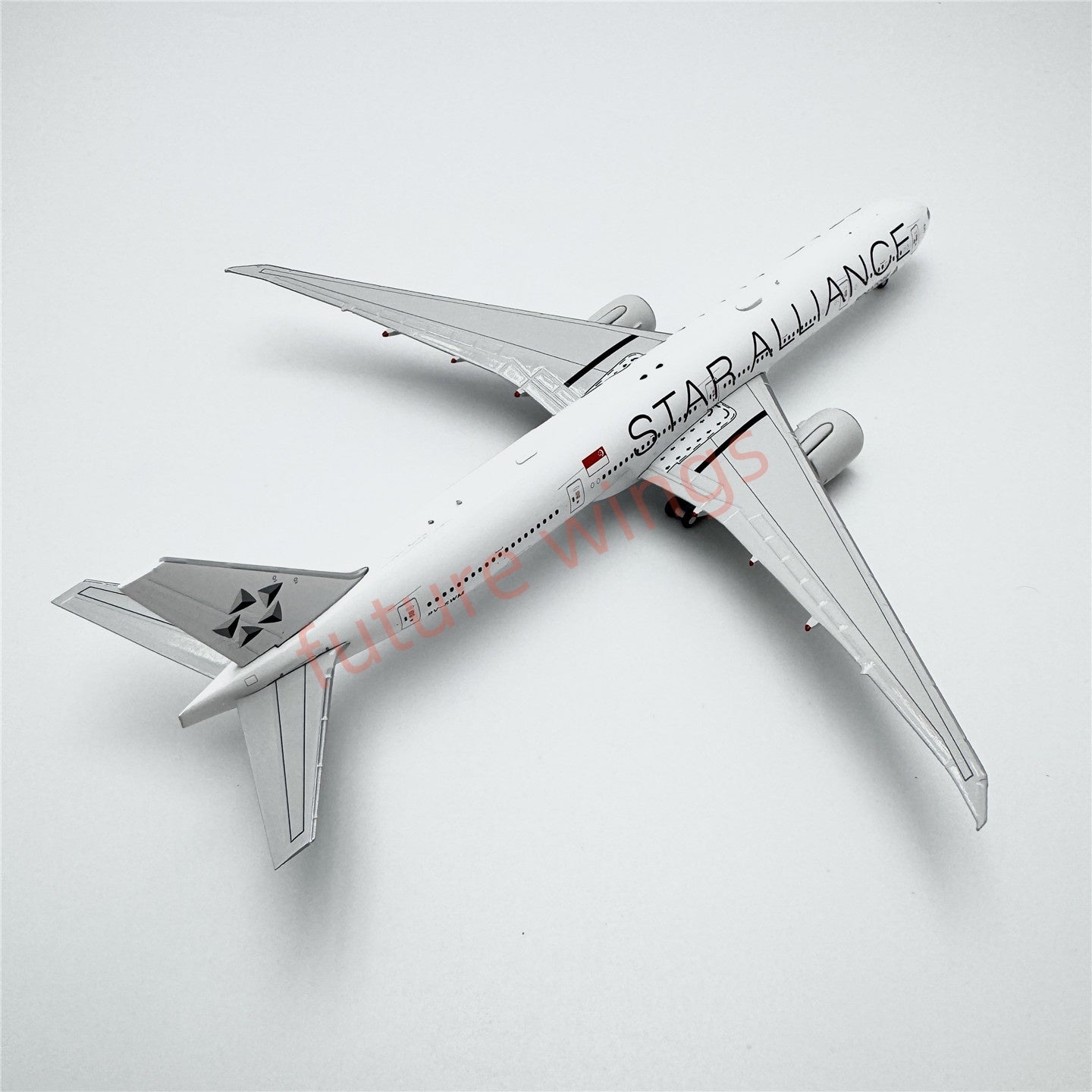 1:400 Geministar Singapore Airlines B777-300ER 9V-SWI 9V-SWM 9V-SWJ "STAR ALLIANCE" Aircraft Model+Free Tractor