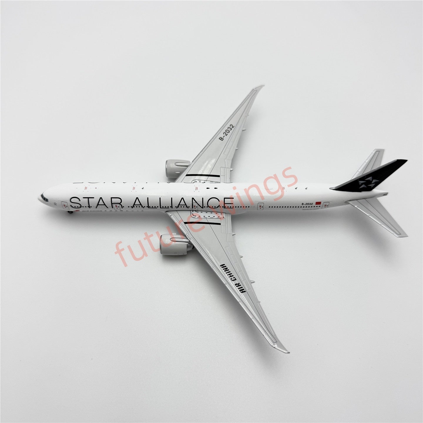 1:400 Geministar Air China B777-300ER B-2032 "STAR ALLIANCE" Aircraft Model+Free Tractor