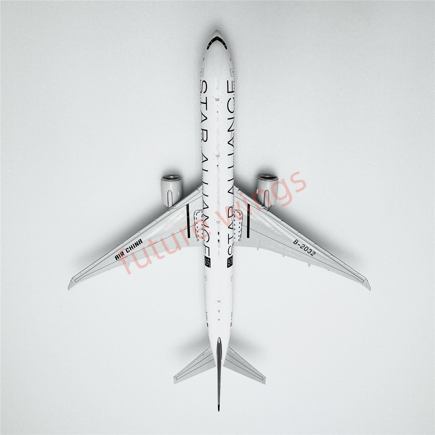 1:400 Geministar Air China B777-300ER B-2032 "STAR ALLIANCE" Aircraft Model+Free Tractor