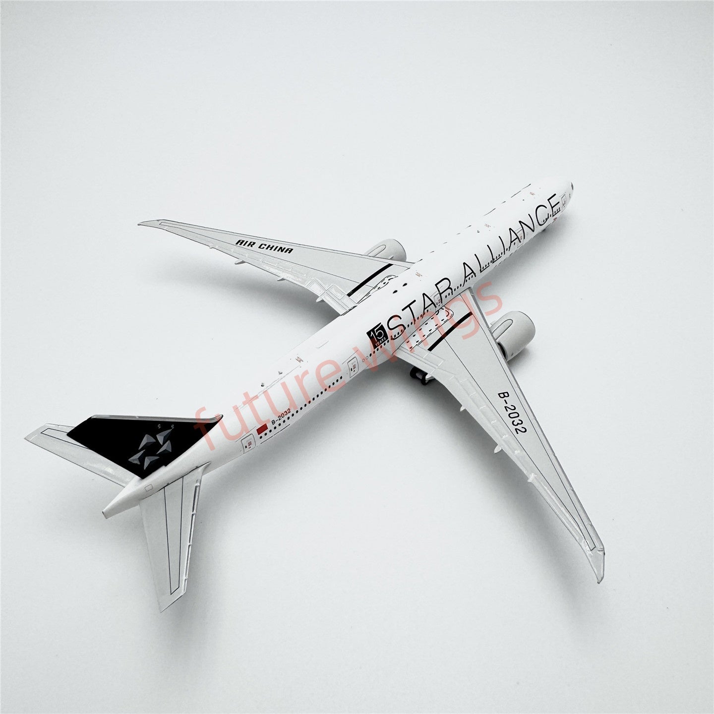1:400 Geministar Air China B777-300ER B-2032 "STAR ALLIANCE" Aircraft Model+Free Tractor