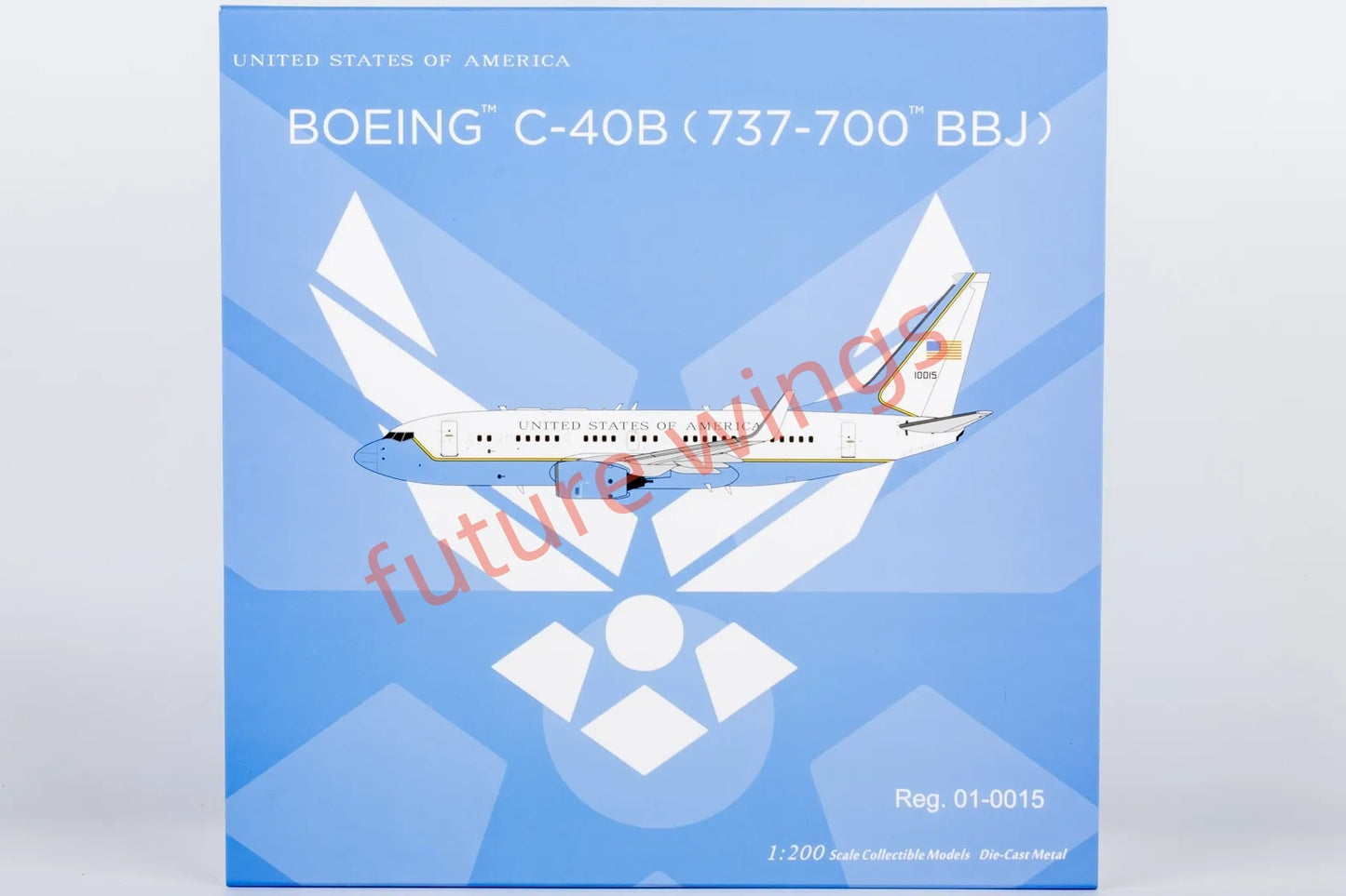 1:200 NG Models NG05016 USAF B737-700 C-40B 01-0015 Diecast Aircraft Model