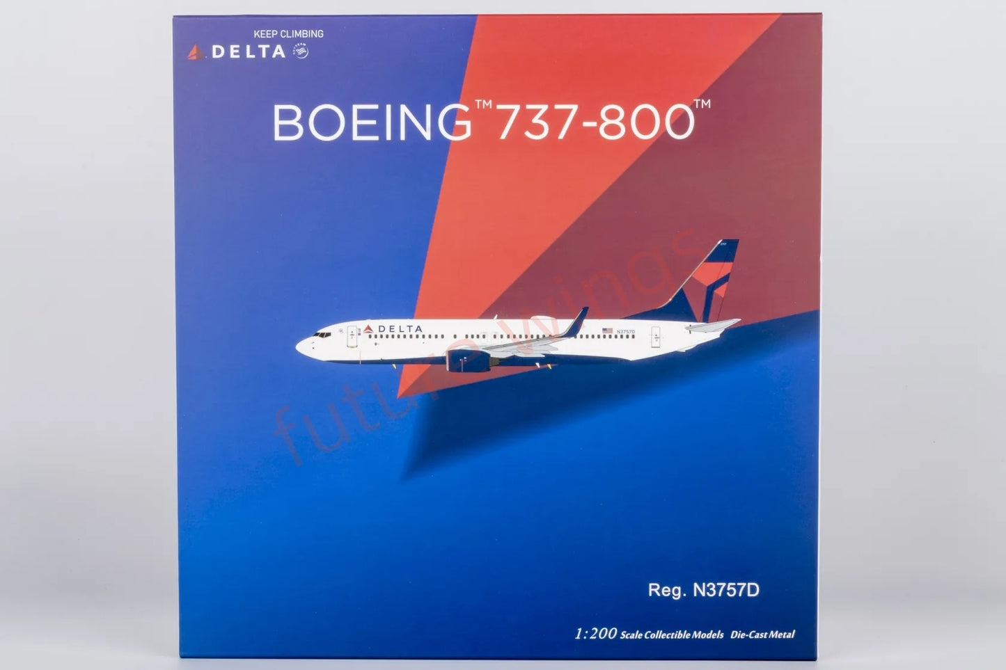 1:200 NG Models NG08061 Delta Airlines B737-800 N3757D Diecast Aircraft Model