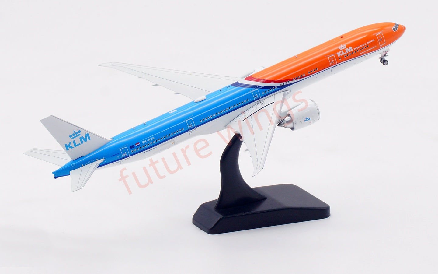 1:400 Aviation400 KLM B777-300ER PH-BVA Aircraft Model Free Tractor+Stand