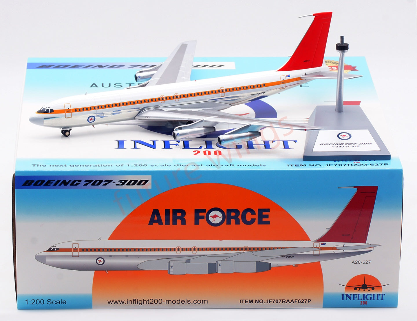1:200 InFlight200 Royal Australian Air Force B707-300 A20-627 Diecast Aircraft Model