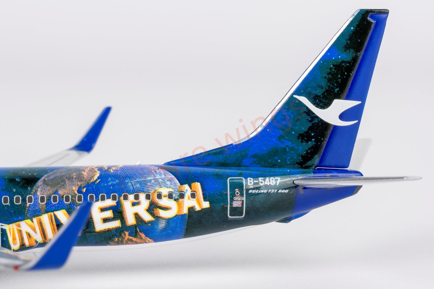 1:400 NG ModelsxBob Models NG58228 Xiamen Air B737-800 B-5487 "Jurassic World"Aircraft Model+Free Tractor