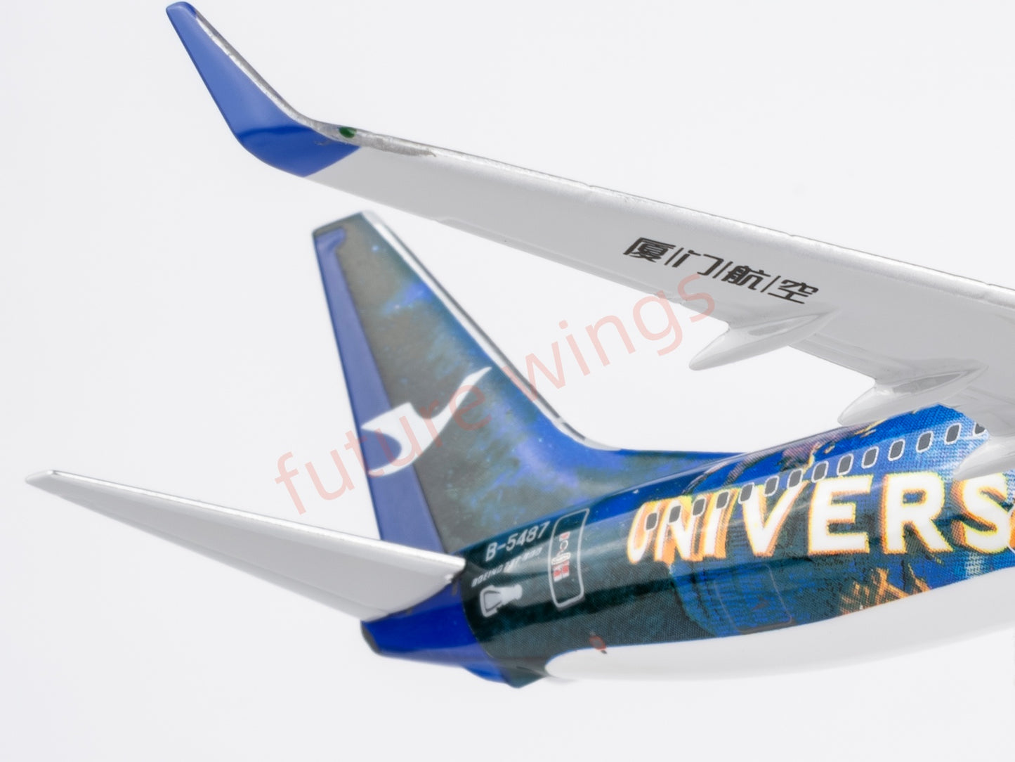 1:400 NG ModelsxBob Models NG58228 Xiamen Air B737-800 B-5487 "Jurassic World"Aircraft Model+Free Tractor