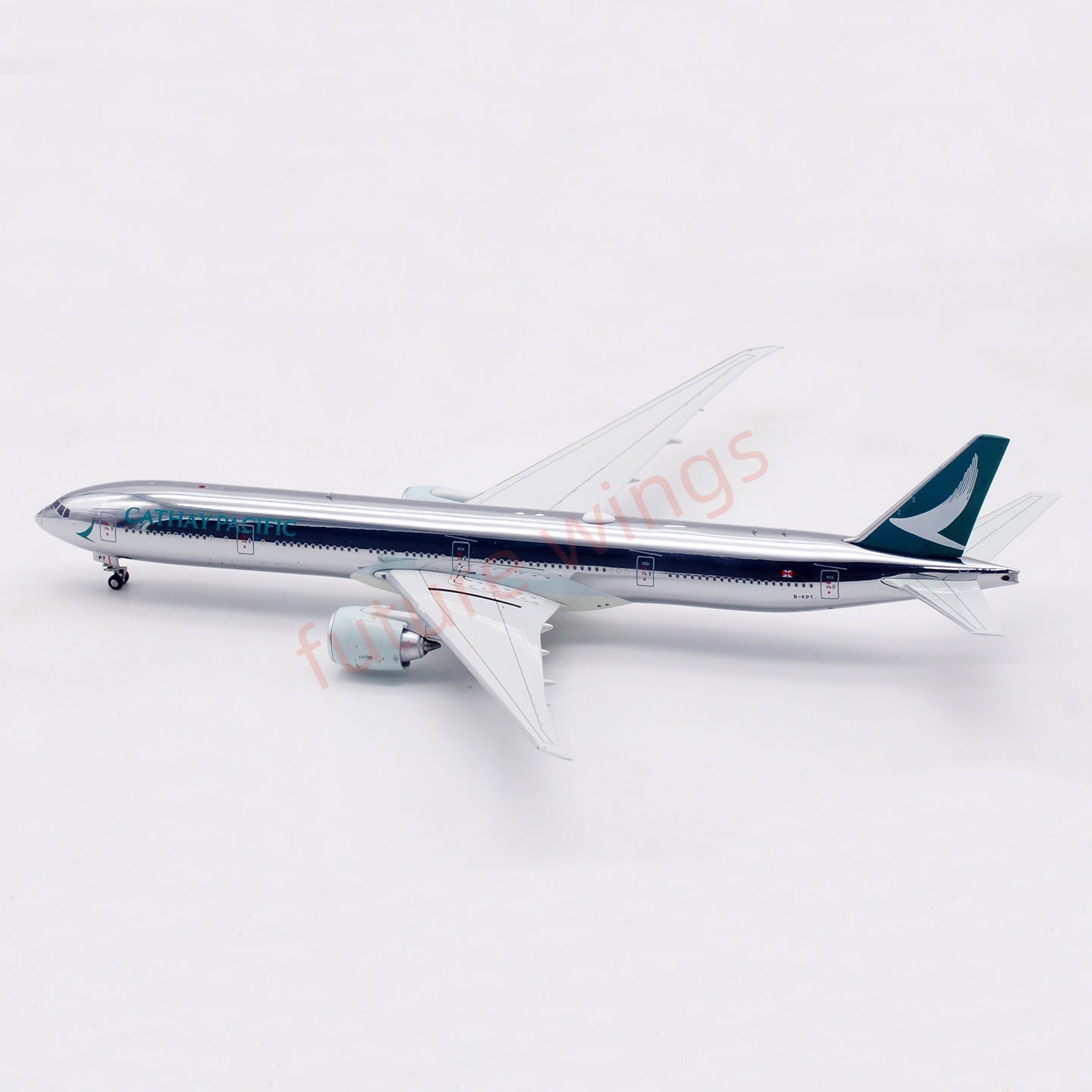 1:400 Aviation400 Cathay Pacific B777-300ER B-KPT Aircraft Model Free Tractor+Stand