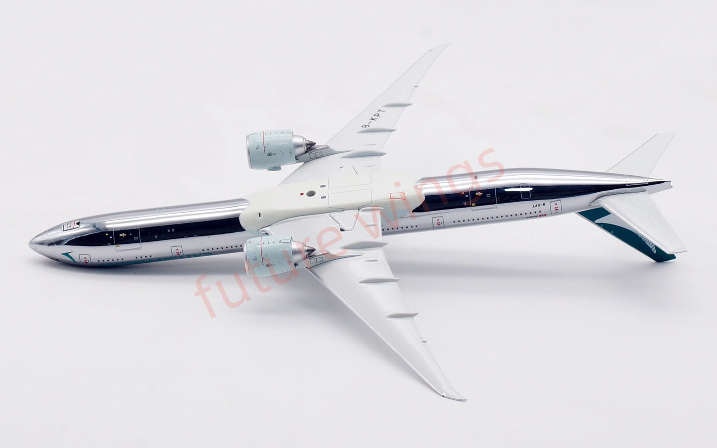 1:400 Aviation400 Cathay Pacific B777-300ER B-KPT Aircraft Model Free Tractor+Stand