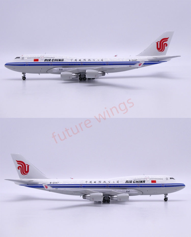 1:400 APOLLO Air China B747-400 B-2445/B-2447 Aircraft Model+Free Tractor