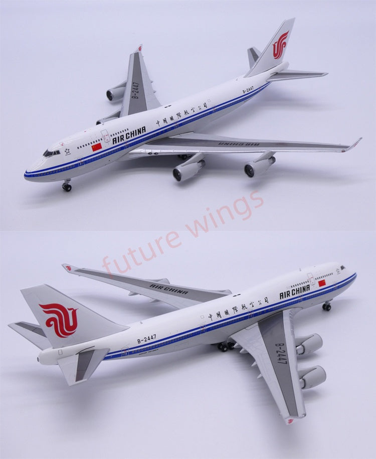 1:400 APOLLO Air China B747-400 B-2445/B-2447 Aircraft Model+Free Tractor