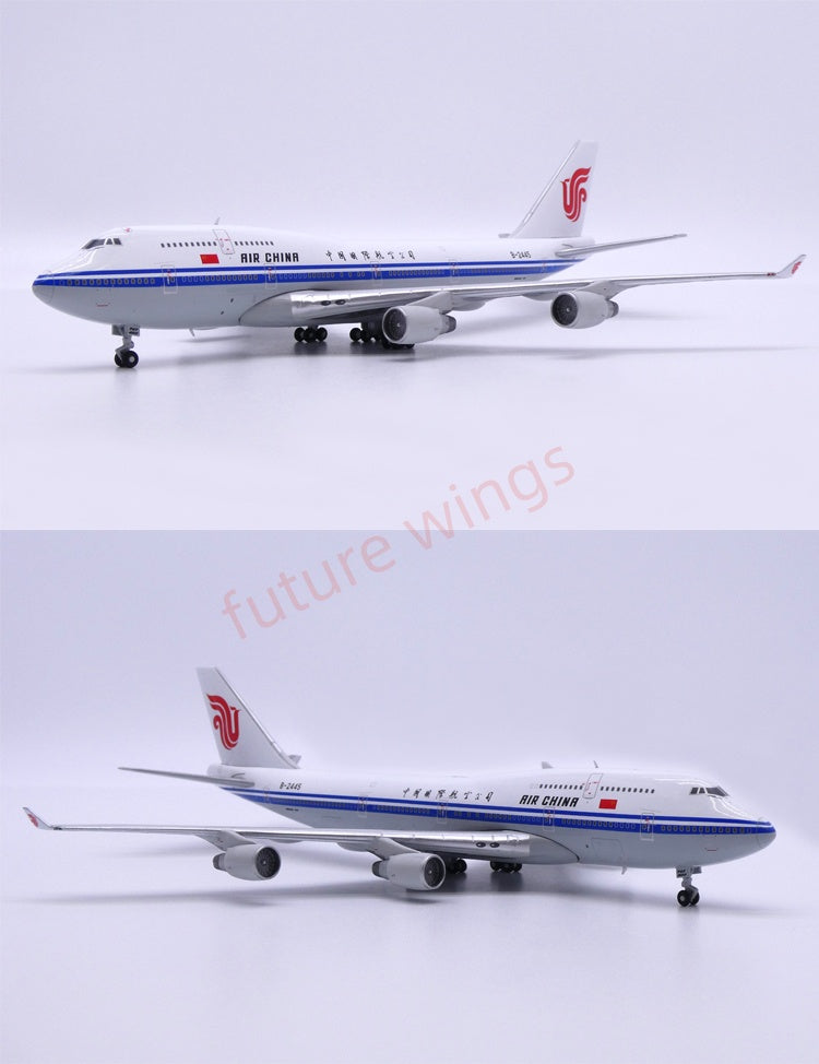 1:400 APOLLO Air China B747-400 B-2445/B-2447 Aircraft Model+Free Tractor