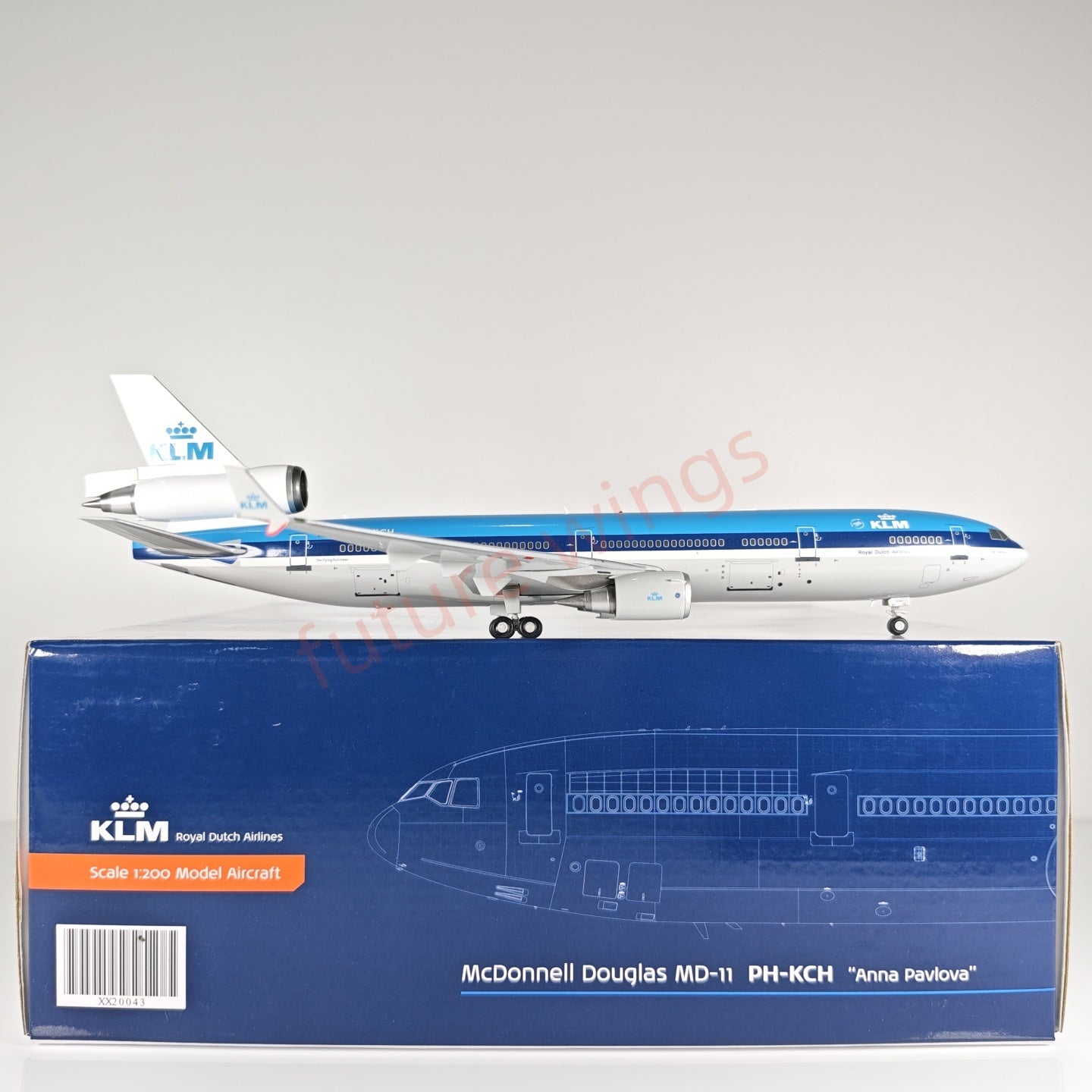 1:200 JC Wings XX20043 KLM McDonnell Douglas MD-11 PH-KCH Aircraft Model