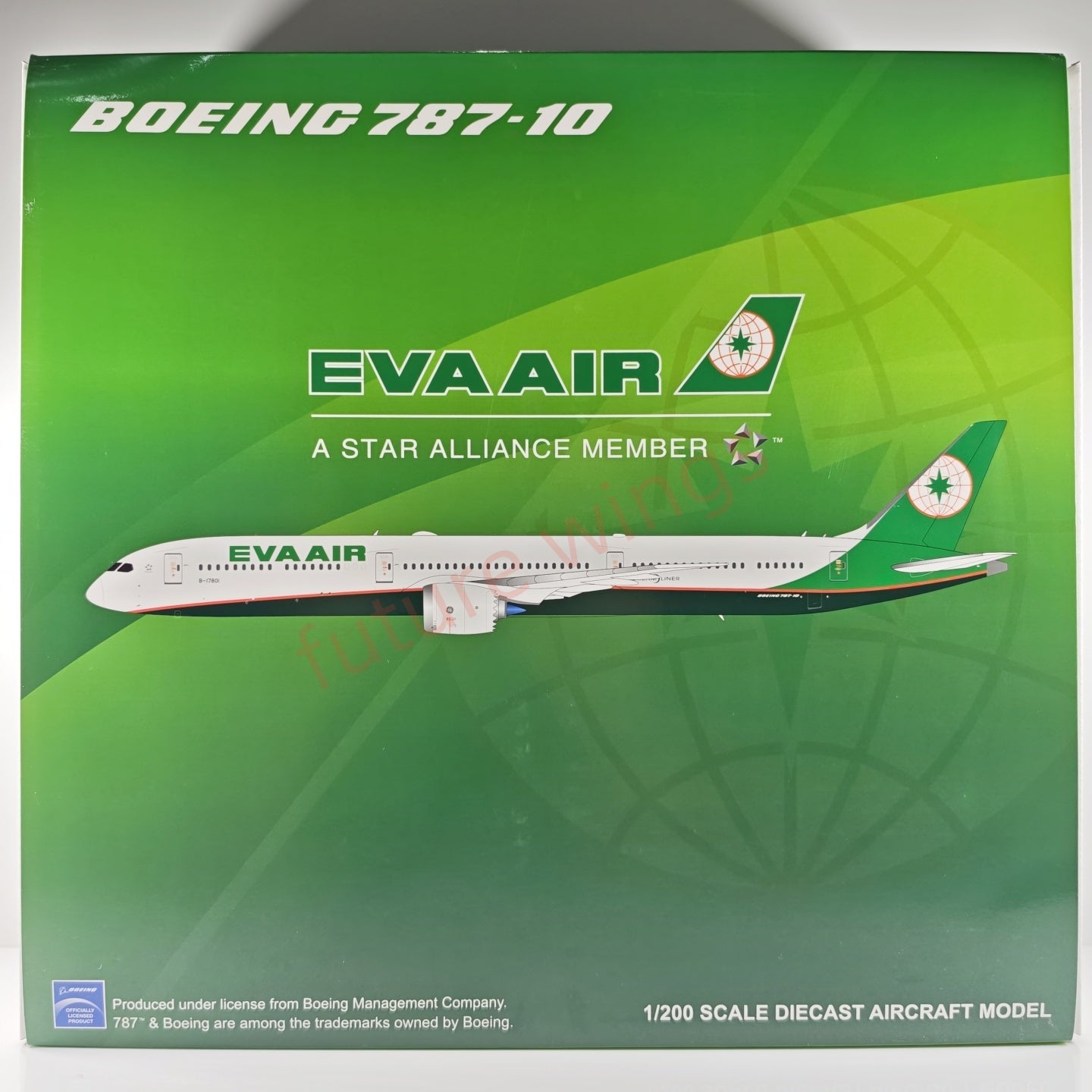 1:200 JC Wings XX2309 EVA Air B787-10 B-17801 Aircraft Model