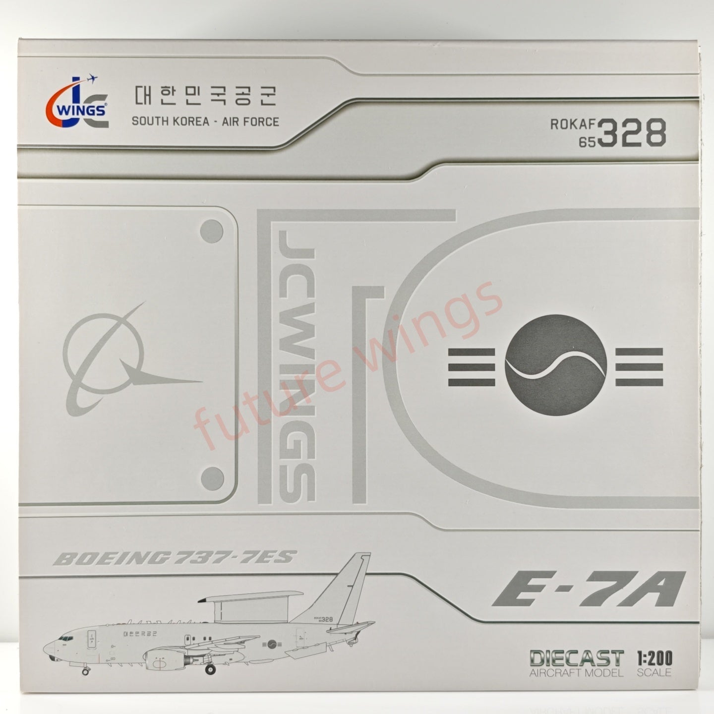 1:200 JC Wings South Korea Air Force B737-700 E-7 Peace Eye 65-328 Aircraft Model