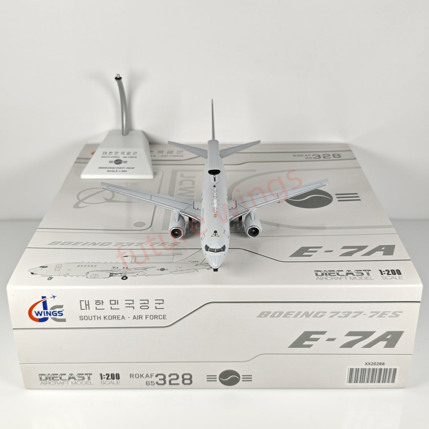 1:200 JC Wings South Korea Air Force B737-700 E-7 Peace Eye 65-328 Aircraft Model