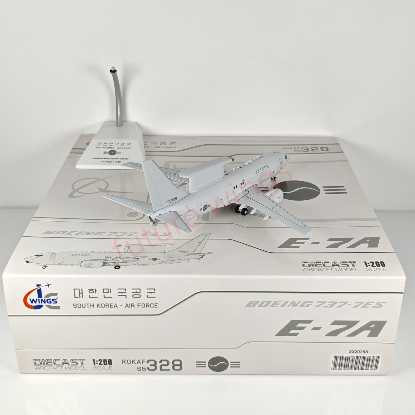 1:200 JC Wings South Korea Air Force B737-700 E-7 Peace Eye 65-328 Aircraft Model