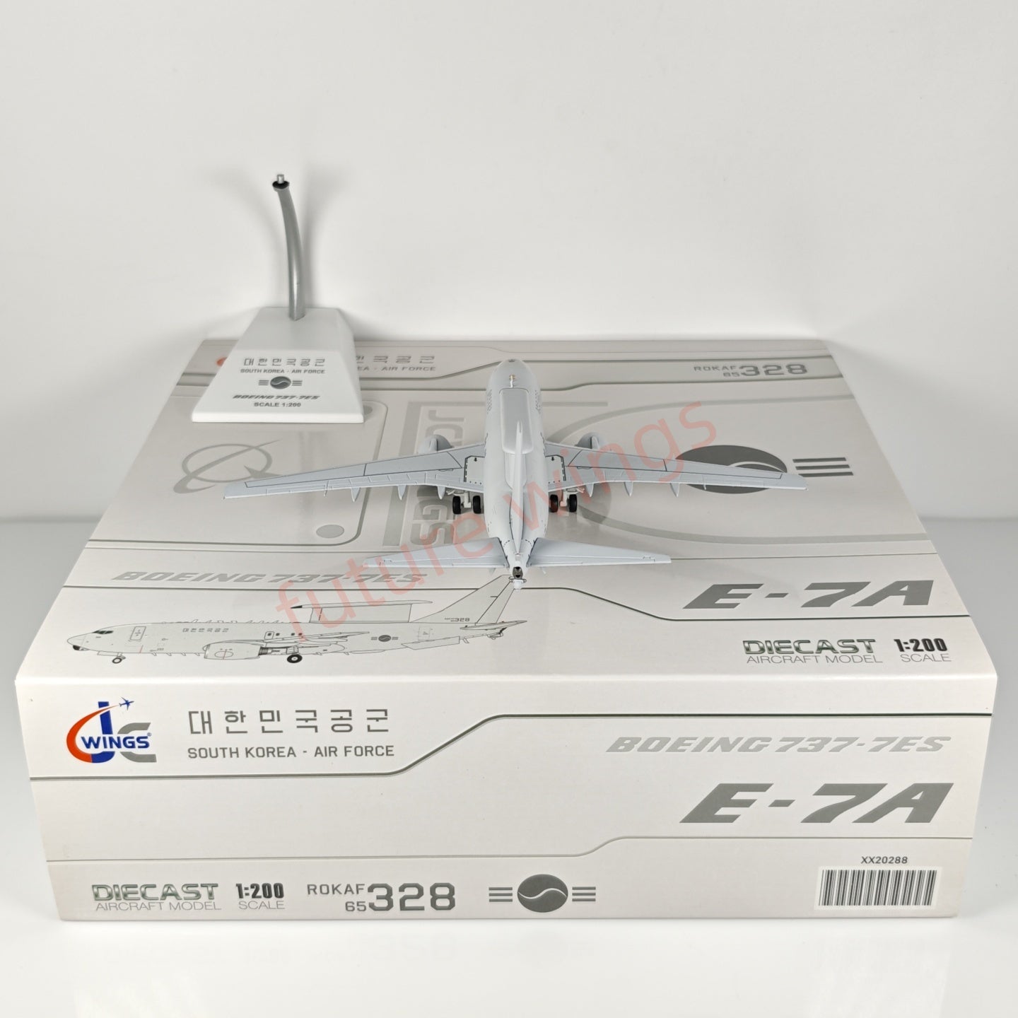 1:200 JC Wings South Korea Air Force B737-700 E-7 Peace Eye 65-328 Aircraft Model