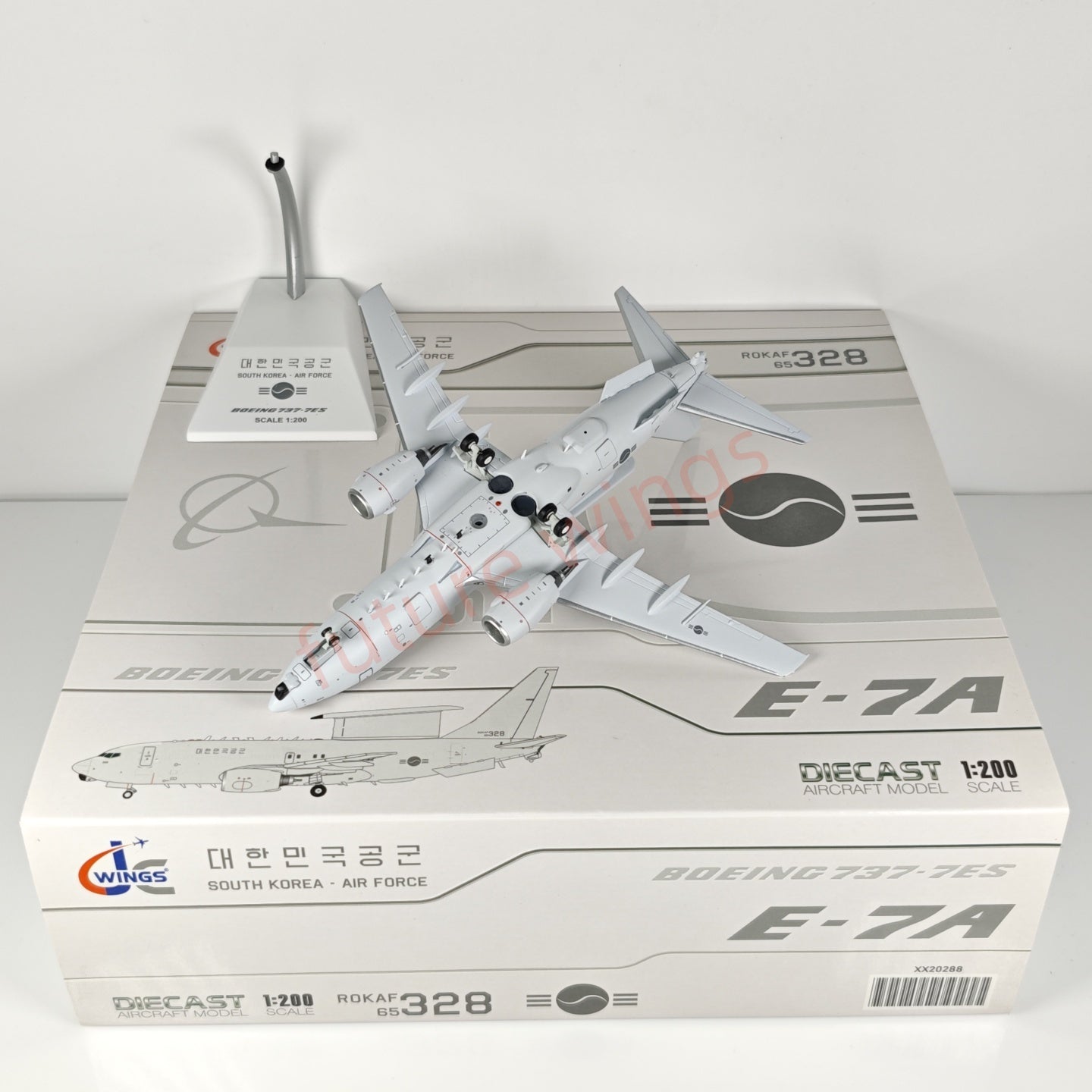 1:200 JC Wings South Korea Air Force B737-700 E-7 Peace Eye 65-328 Aircraft Model