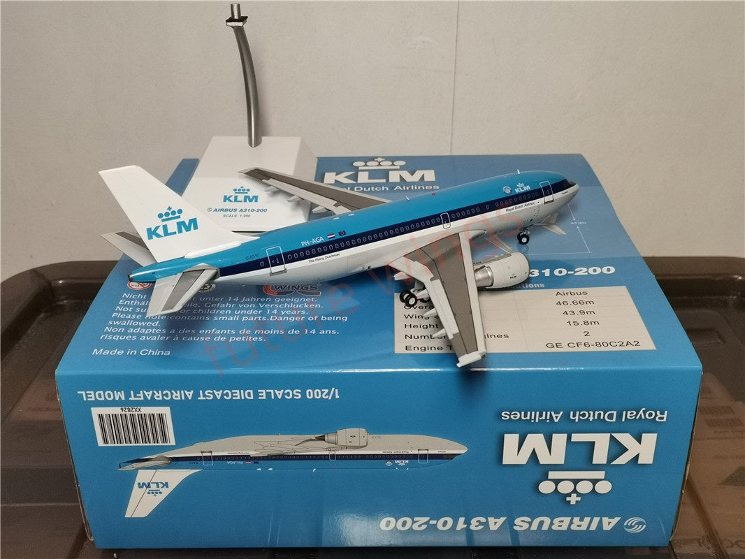 1:200 JC Wings XX2826 KLM A310 PH-AGA Diecast Aircraft Model