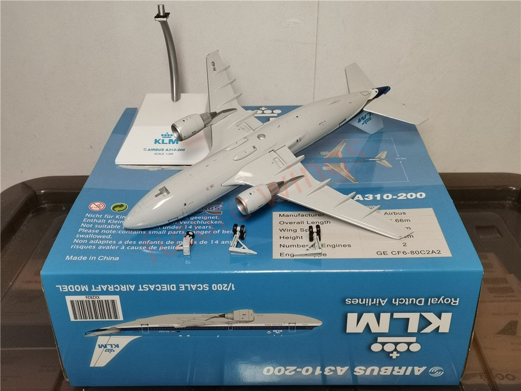 1:200 JC Wings XX2826 KLM A310 PH-AGA Diecast Aircraft Model