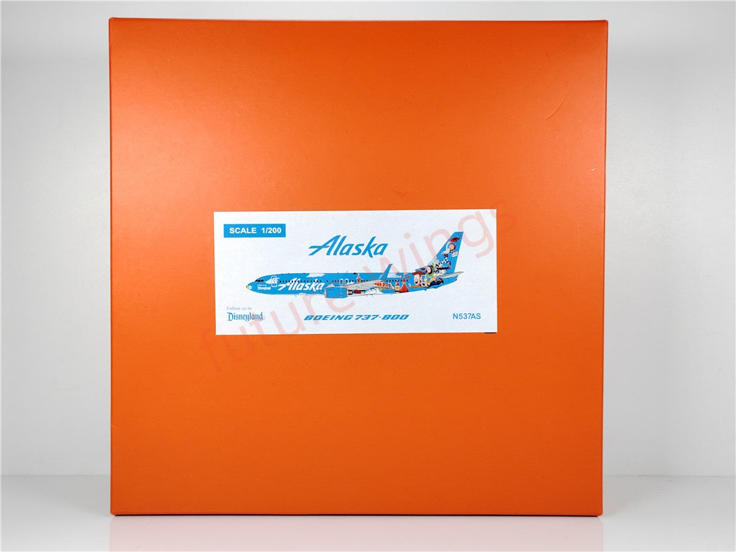 1:200 JC Wings EW2738004 Alaska Airlines B737-800 N537AS Diecast Aircraft Model