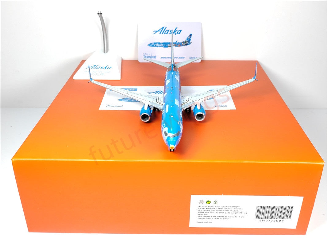 1:200 JC Wings EW2738004 Alaska Airlines B737-800 N537AS Diecast Aircraft Model