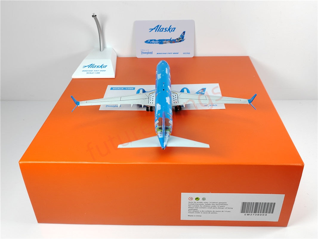 1:200 JC Wings EW2738004 Alaska Airlines B737-800 N537AS Diecast Aircraft Model