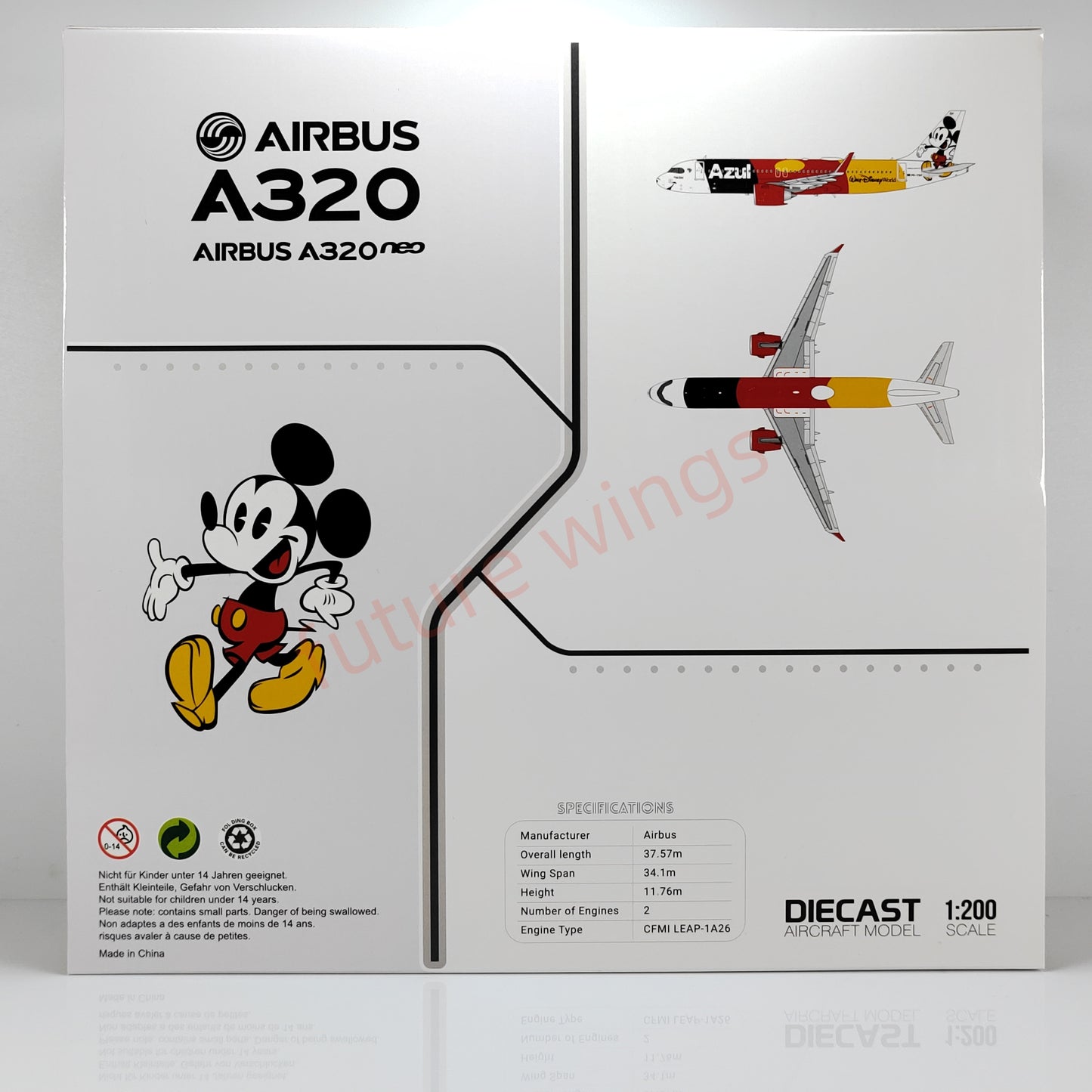 1:200 JC Wings SA2031 Azul A320neo PR-YSH Diecast Aircraft Model