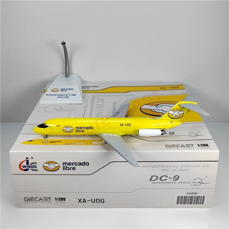 1:200 JC Wings XX20102 Mercado Libre DC-9F XA-UOG Diecast Aircraft Model