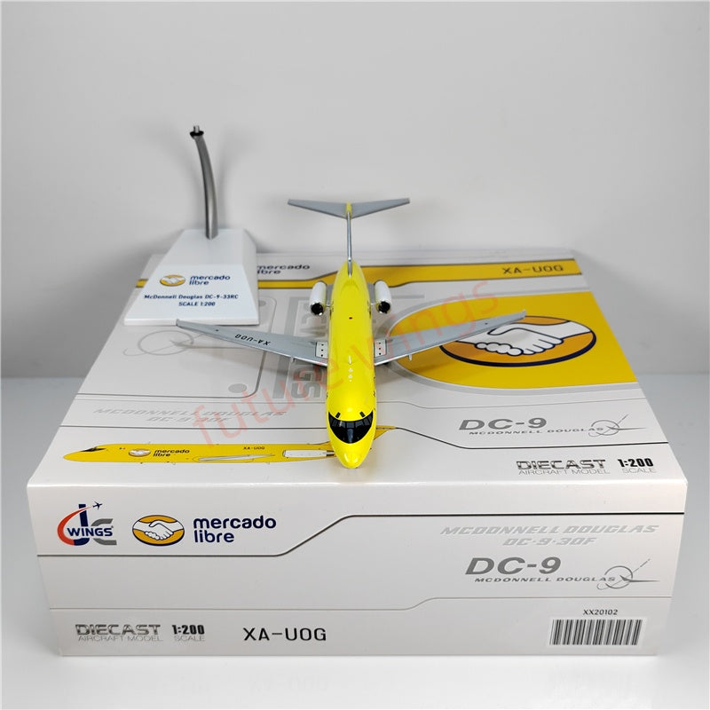 1:200 JC Wings XX20102 Mercado Libre DC-9F XA-UOG Diecast Aircraft Model