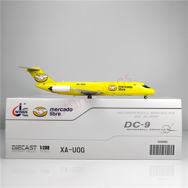 1:200 JC Wings XX20102 Mercado Libre DC-9F XA-UOG Diecast Aircraft Model