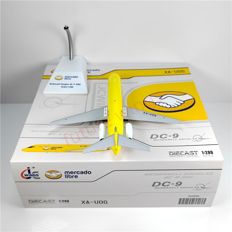 1:200 JC Wings XX20102 Mercado Libre DC-9F XA-UOG Diecast Aircraft Model